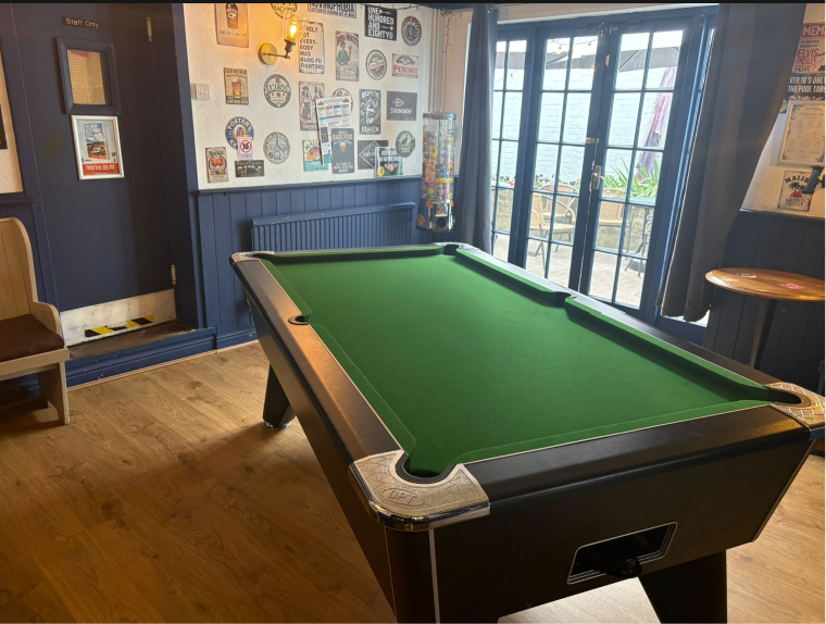 Indoor Pool Table Lounge