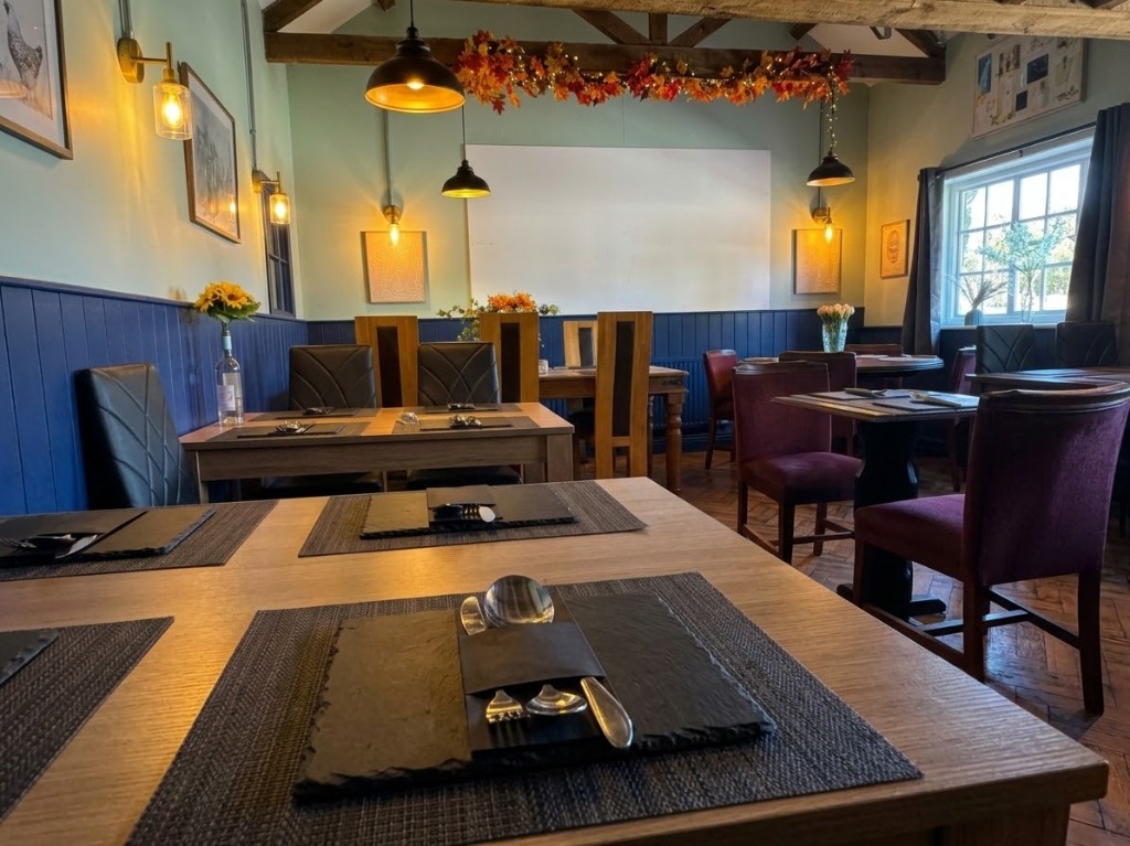 Velvet Seating and Ambient Beam Lighting